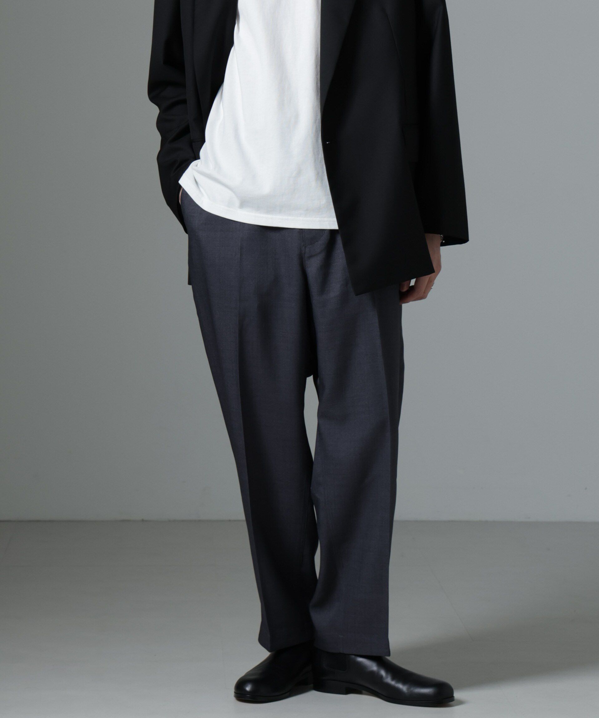 nano･universe「Dickies/別注 ワイドテーパード イージーパンツ」|チノ|