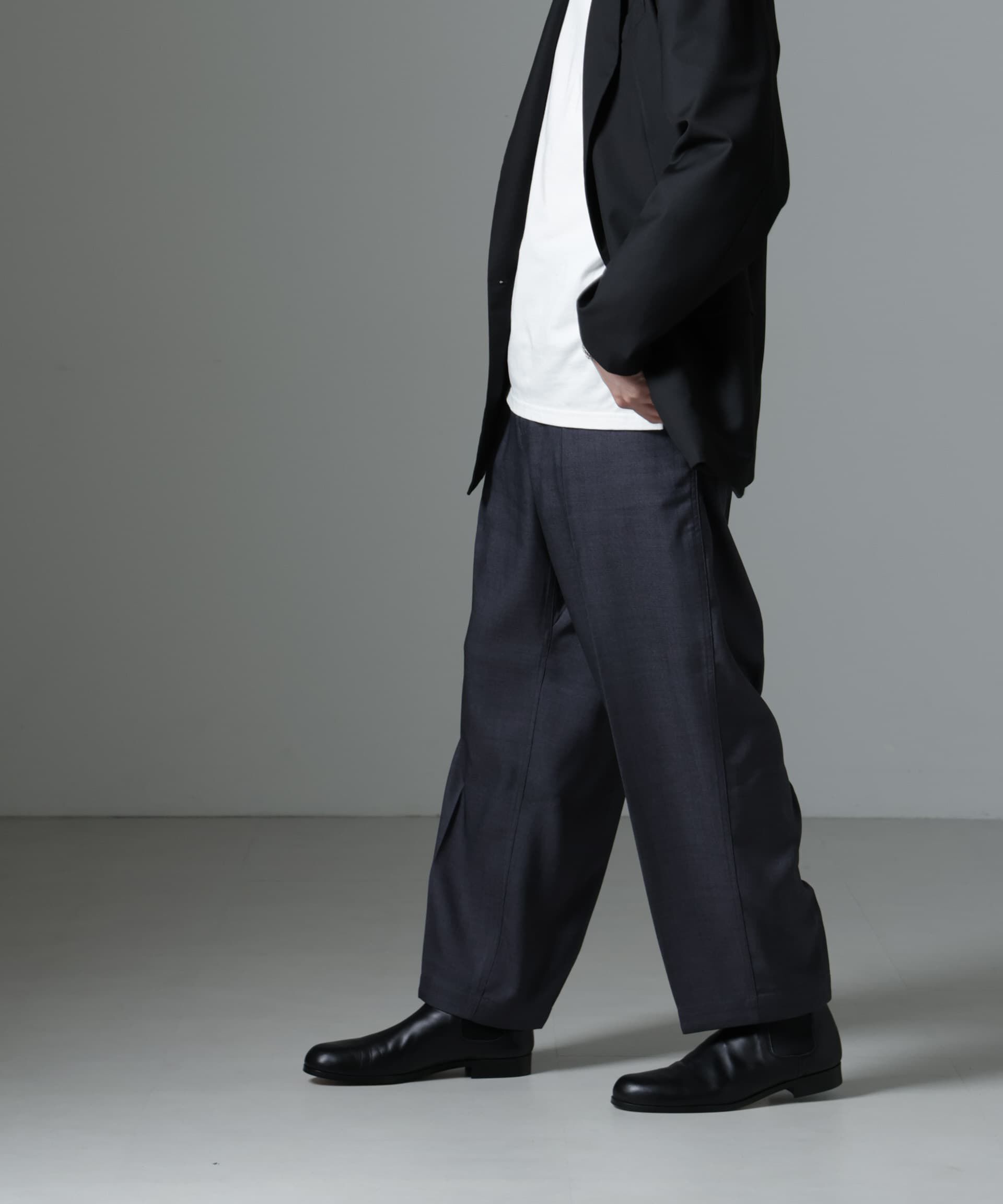 nano･universe「Dickies/別注 ワイドテーパード イージーパンツ」|チノ|