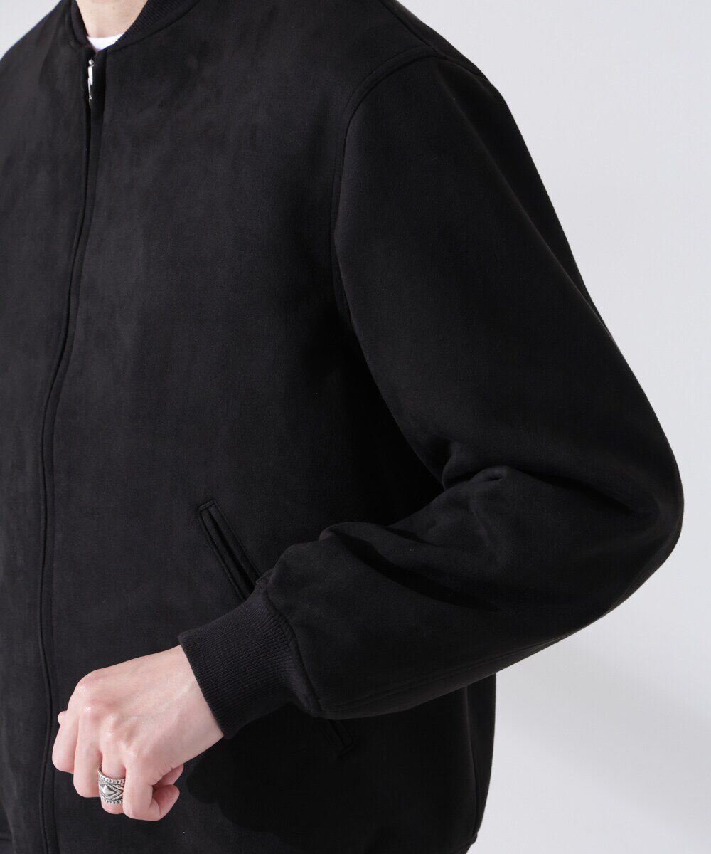 nano･universe「フェイクスエードMA-1」|ブルゾン・スタジャン|