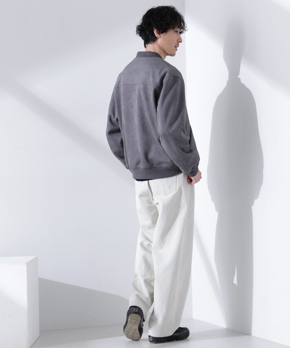 nano･universe「フェイクスエードMA-1」|ブルゾン・スタジャン|