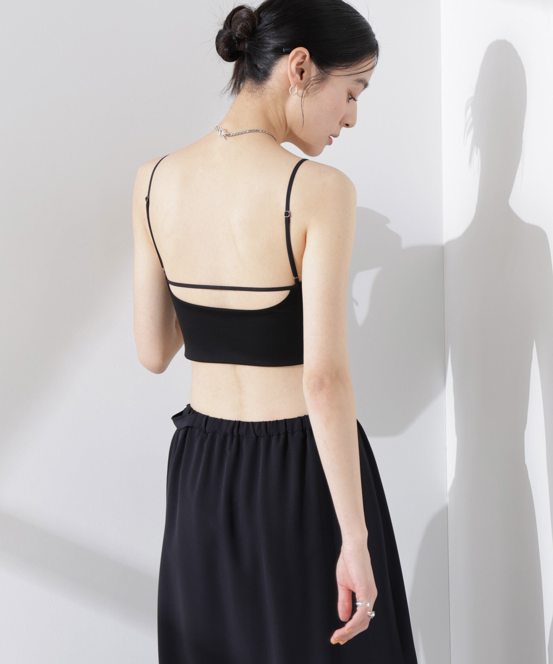 nano･universe「ストレッチポンチカップ付きブラトップキャミソール」|Tシャツ・カットソー|