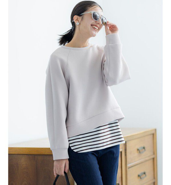 組曲「スクエアネックテール ロングＴシャツ」|Tシャツ・カットソー|