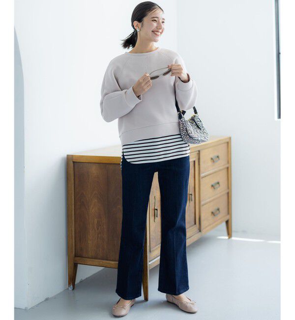 組曲「スクエアネックテール ロングＴシャツ」|Tシャツ・カットソー|