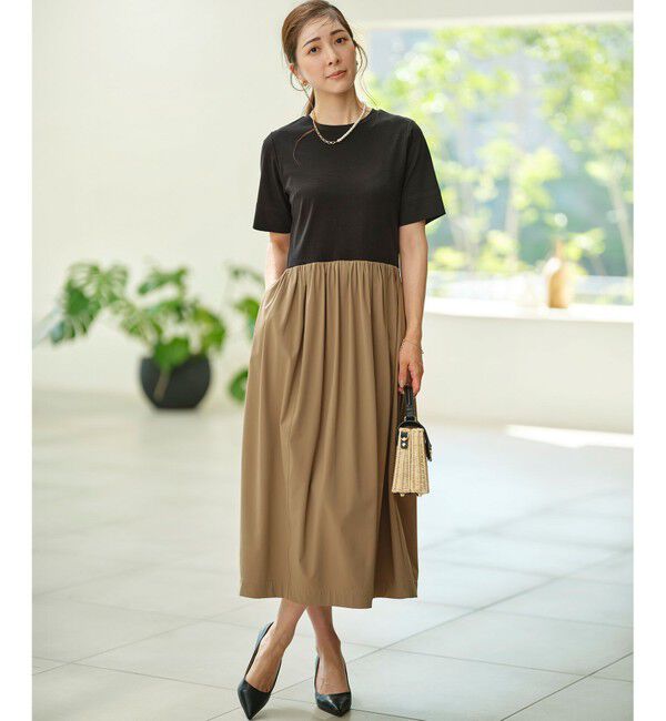 組曲「【WEB限定】コンビネーションコクーンワンピース」|ワンピース|