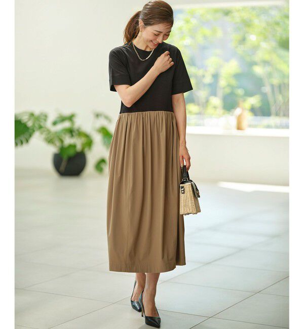 組曲「【WEB限定】コンビネーションコクーンワンピース」|ワンピース|