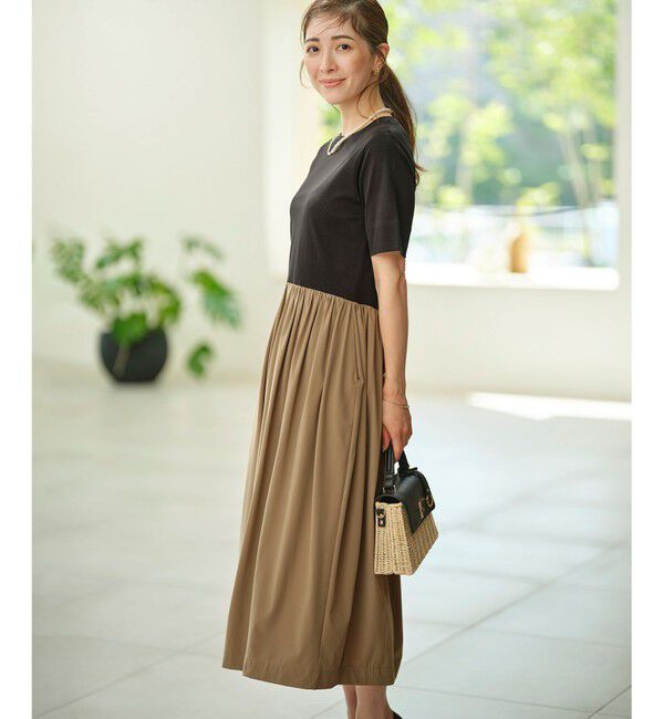 組曲「【WEB限定】コンビネーションコクーンワンピース」|ワンピース|