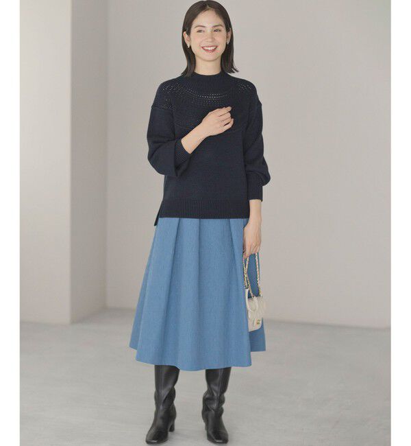 組曲「【WEB限定カラーあり】フラワーラメジャカード フレアスカート」|スカート|