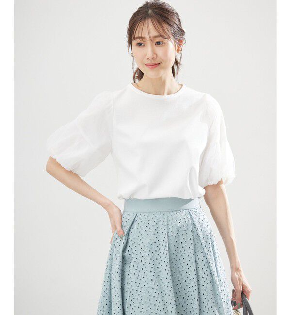 組曲「【WEB限定】チュールポンチドッキング Tシャツ」|Tシャツ・カットソー|