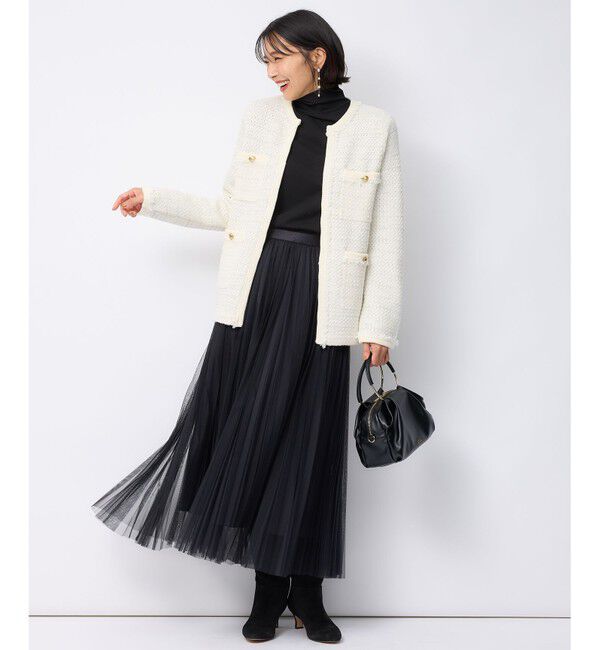 23区「【洗える】チュール プリーツ スカート」|スカート|