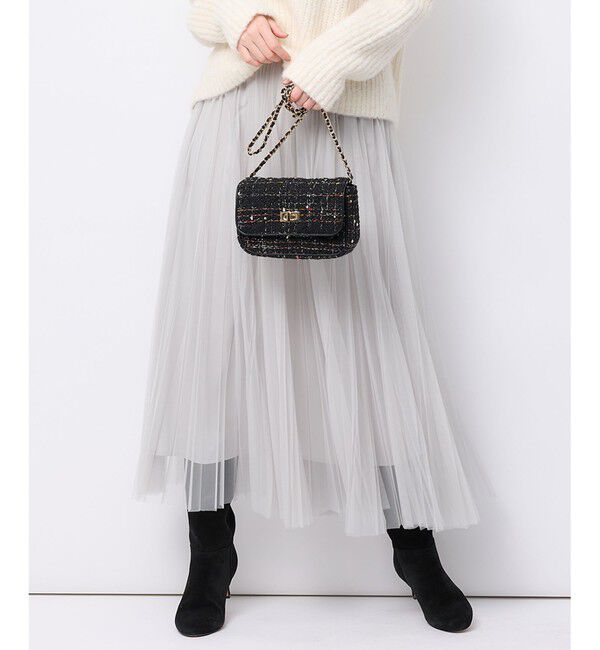 23区「【洗える】チュール プリーツ スカート」|スカート|ｸﾞﾚｲｯｼ