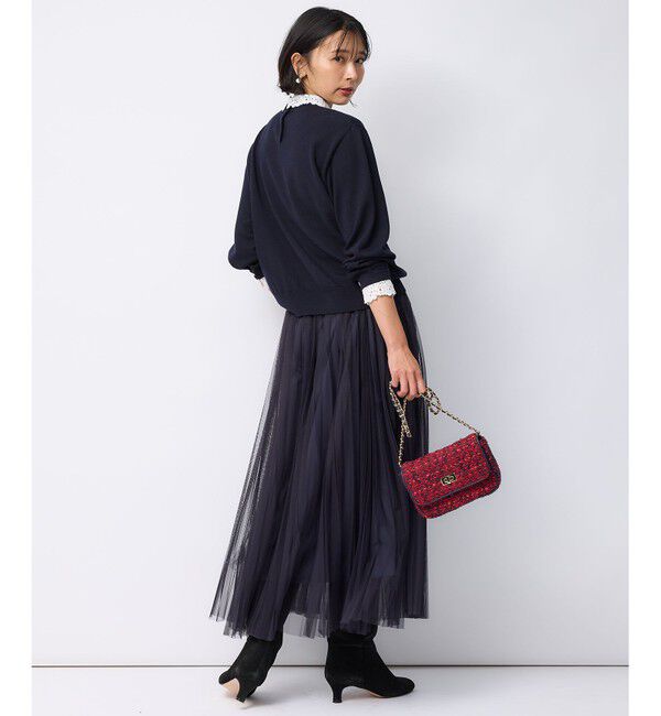 23区「【洗える】チュール プリーツ スカート」|スカート|