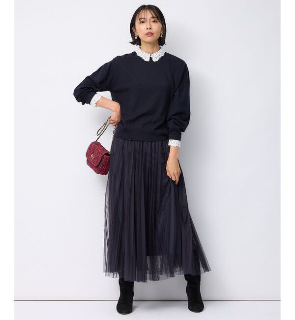 23区「【洗える】チュール プリーツ スカート」|スカート|