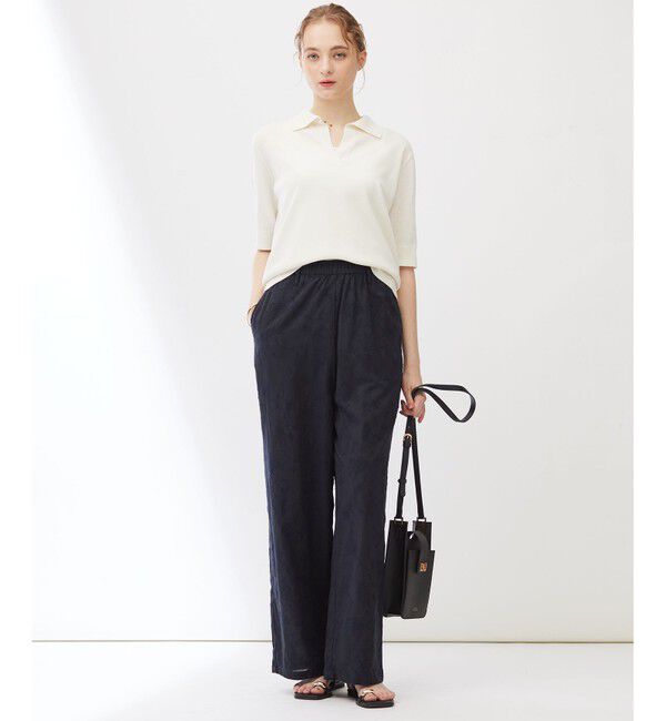 23区「【Indian Factory】フラワーエンブロイダリー ワイドパンツ」|その他|