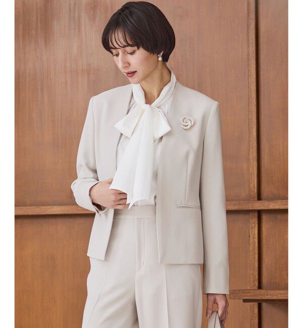 23区「パール ビジュー ブローチ」|ブローチ・コサージュ|