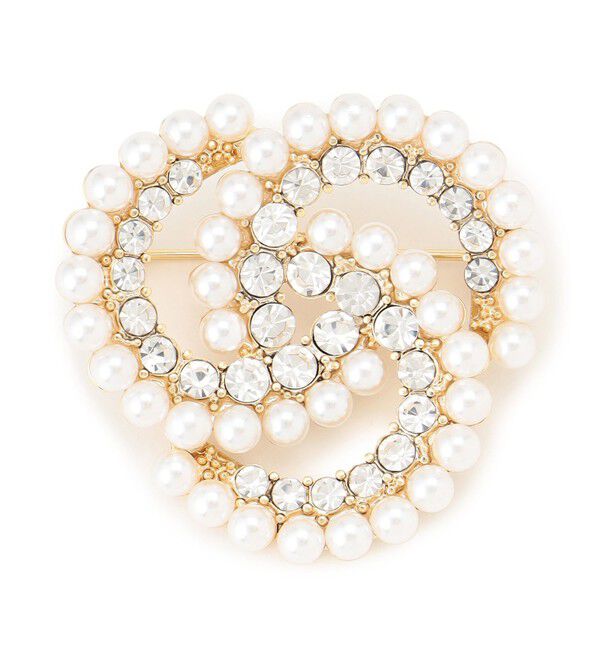 23区「パール ビジュー ブローチ」|ブローチ・コサージュ|