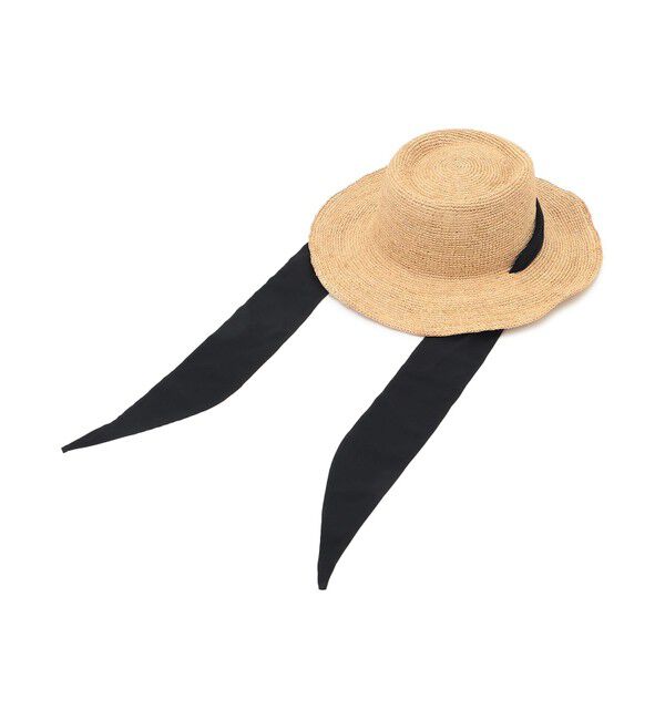 23区「【Oggi8月号掲載/UVケア】ラフィア リボン ハット」|ハット|
