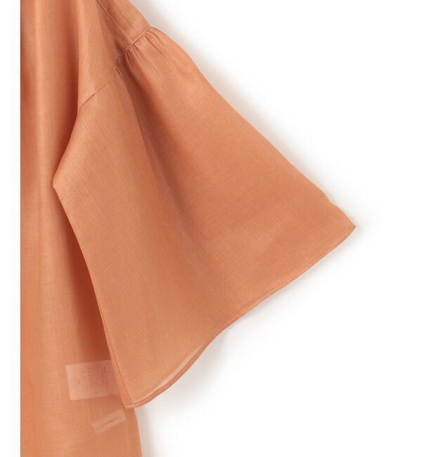 23区「【洗える】ソフトシアーフィルム ギャザー ブラウス」|シャツ・ブラウス|