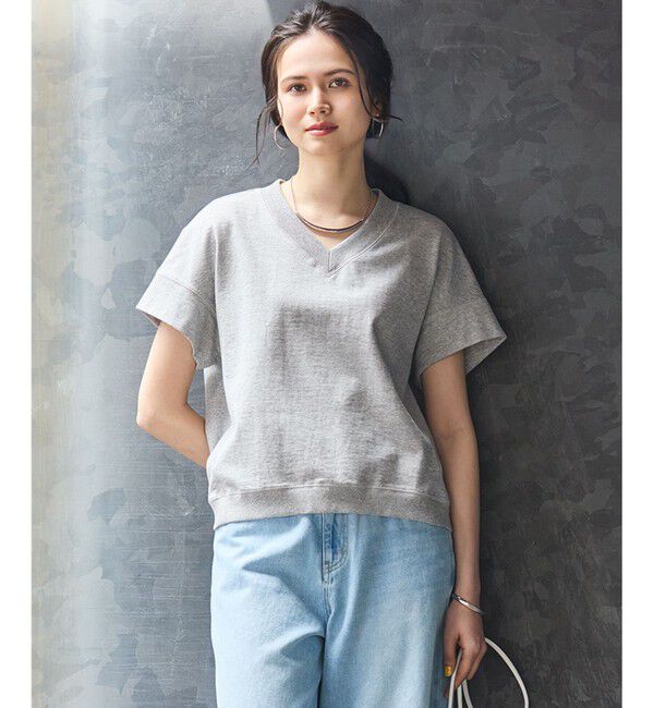 23区「【SLOW/WEB限定】ラスティックテリー Vネック カットソー」|Tシャツ・カットソー|ﾗｲﾄｸﾞﾚ