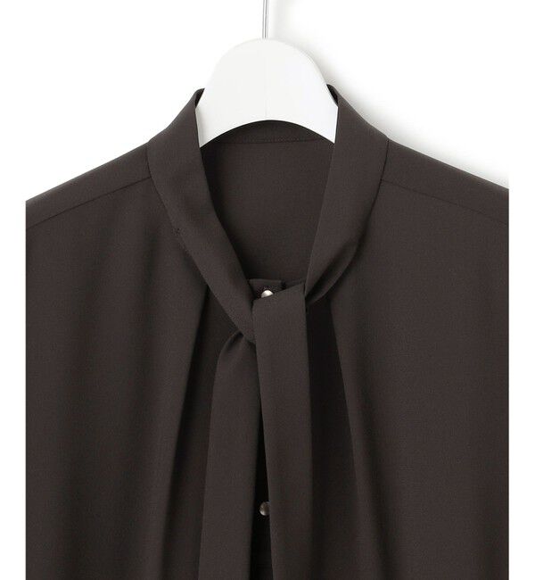 23区「【UVカット/接触冷感/吸水速乾】ストレッチジョーゼット ボウタイ カットソー」|Tシャツ・カットソー|