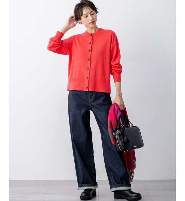 23区「【見上愛さん着用/STORY掲載】ピュアカシミヤ クルーネック カーディガン」|カーディガン|