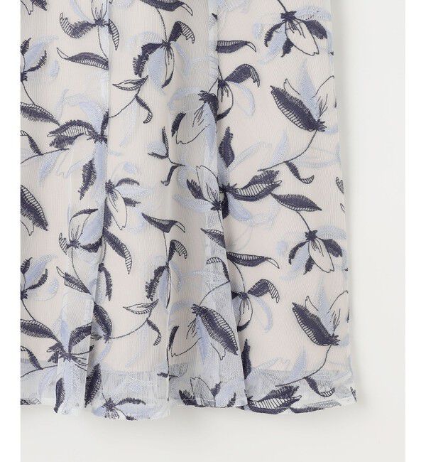 ANY SIS「【洗える】バイカラーエンブロイダリー スカート」|スカート|