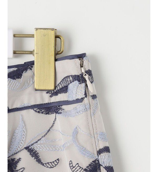 ANY SIS「【洗える】バイカラーエンブロイダリー スカート」|スカート|