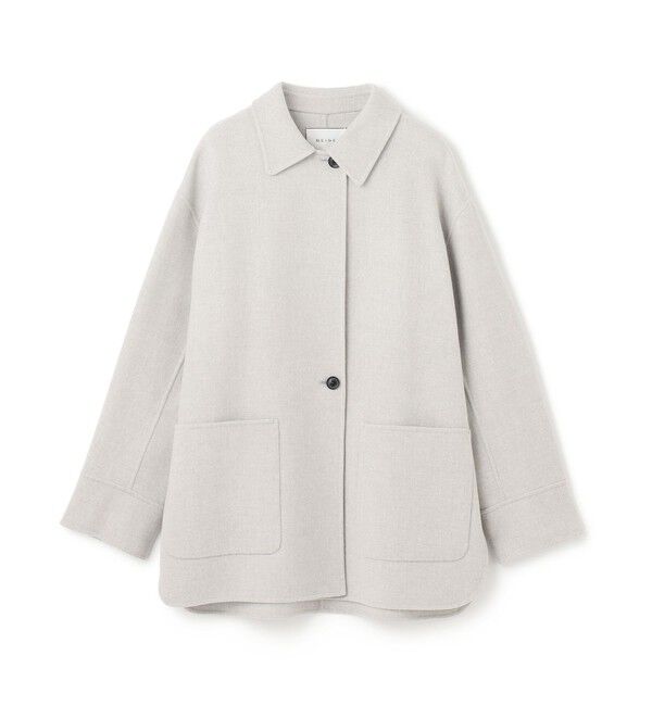 BEIGE,「GRASSE / ステンカラーリバーショートコート」|ステンカラーコート|