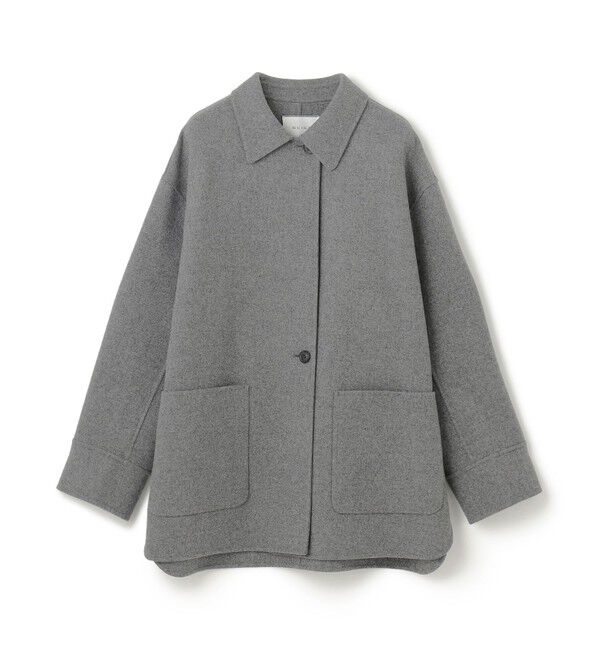 BEIGE,「GRASSE / ステンカラーリバーショートコート」|ステンカラーコート|