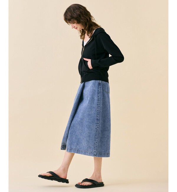 BEIGE,「【WEB限定・洗える】MONSTERA / フーデットニット」|パーカー|