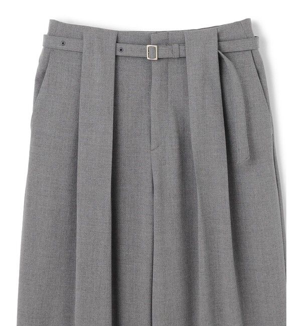 BEIGE,「【セットアップ対応・洗える・Precious 10月号掲載】ZEPHYR / ウールライクタックベルトワイドパンツ」|その他|