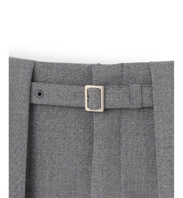 BEIGE,「【セットアップ対応・洗える・Precious 10月号掲載】ZEPHYR / ウールライクタックベルトワイドパンツ」|その他|