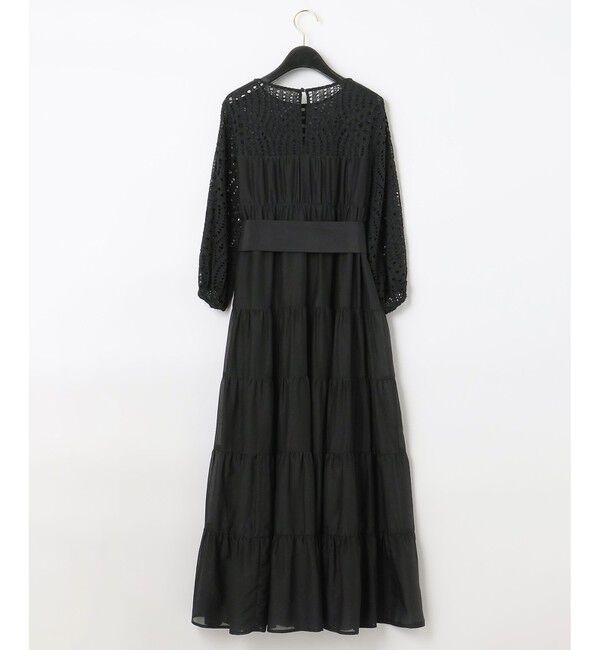  「タフタロングティアードワンピース」|ドレス|