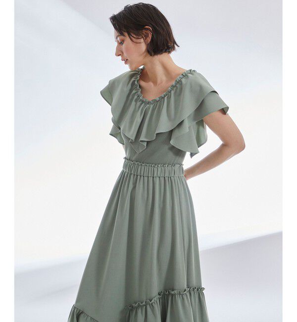 Diagram「フリルニットワンピース」|ワンピース|