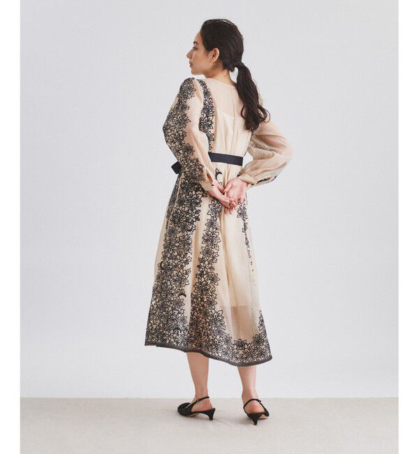  「フラワーカットワークドレス」|ドレス|