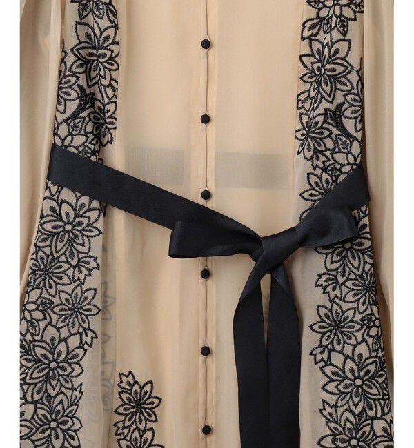  「フラワーカットワークドレス」|ドレス|