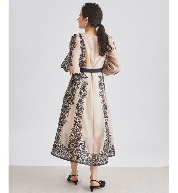  「フラワーカットワークドレス」|ドレス|