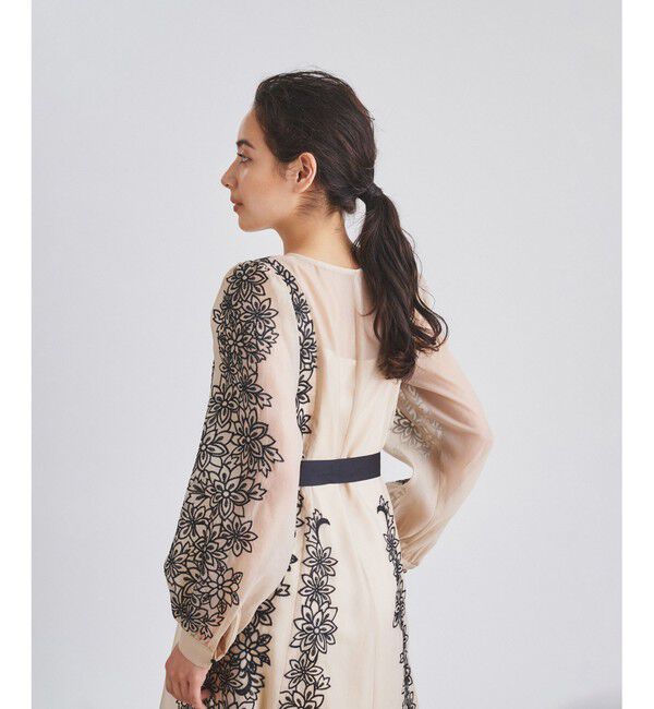  「フラワーカットワークドレス」|ドレス|