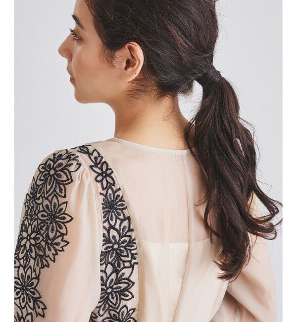  「フラワーカットワークドレス」|ドレス|