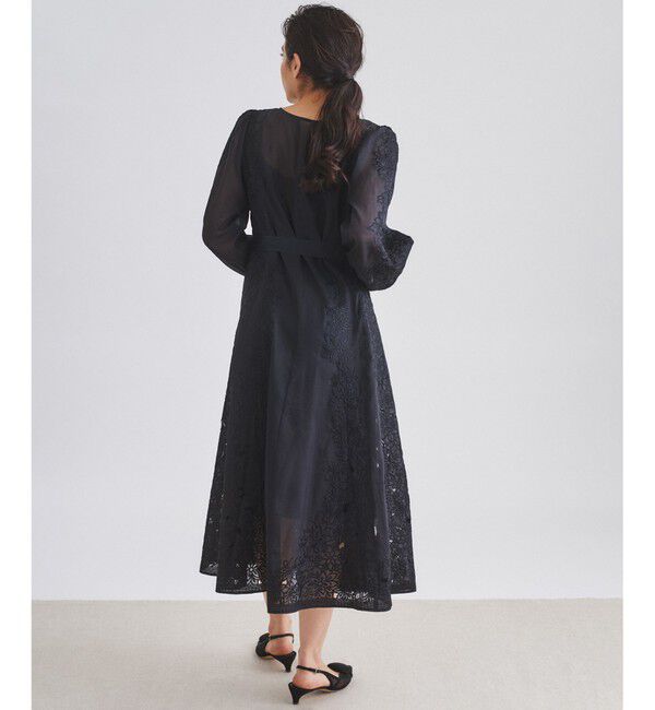  「フラワーカットワークドレス」|ドレス|