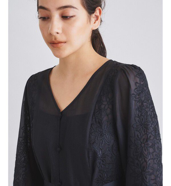  「フラワーカットワークドレス」|ドレス|