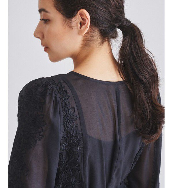  「フラワーカットワークドレス」|ドレス|