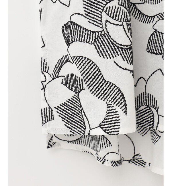  「ステッチフラワーembトップ」|Tシャツ・カットソー|