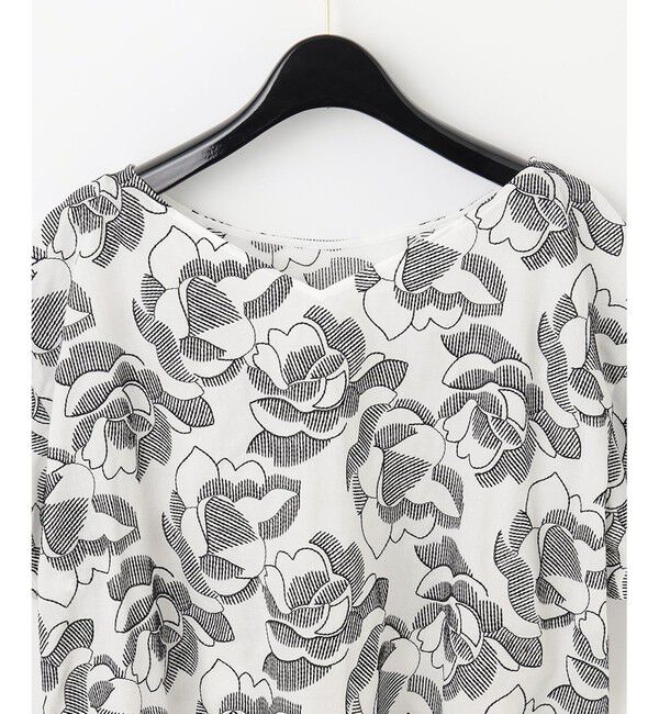  「ステッチフラワーembトップ」|Tシャツ・カットソー|