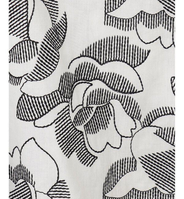  「ステッチフラワーembトップ」|Tシャツ・カットソー|