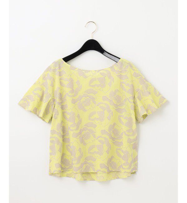  「ステッチフラワーembトップ」|Tシャツ・カットソー|