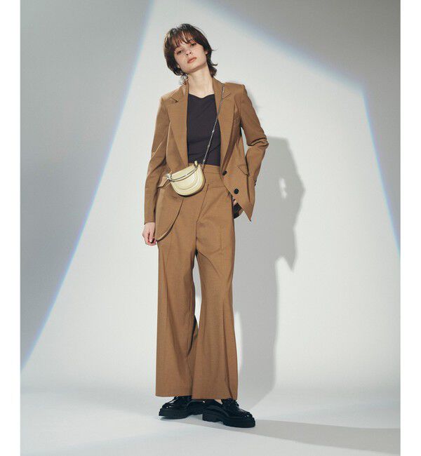 GRACE CONTINENTAL「ADD CULUMN ARCHI BAG」|ハンドバッグ|ベージュ