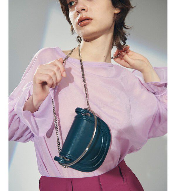 GRACE CONTINENTAL「ADD CULUMN ARCHI BAG」|ハンドバッグ|グリーン