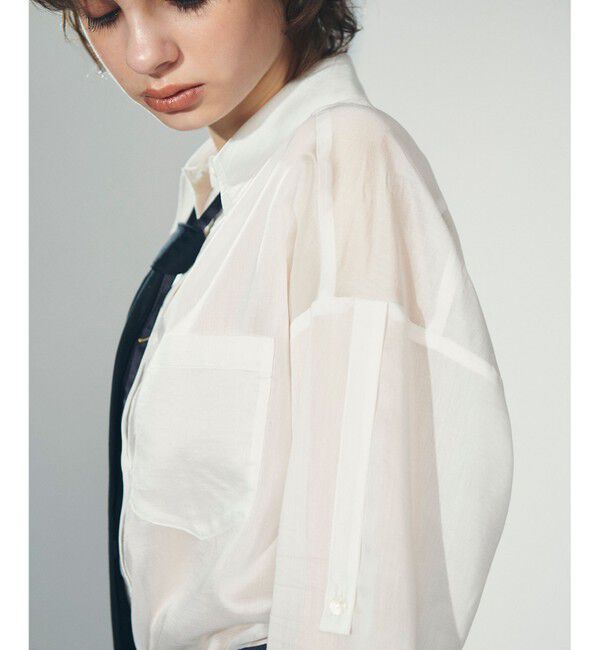 Diagram「ネクタイ付シアーシャツ」|シャツ・ブラウス|