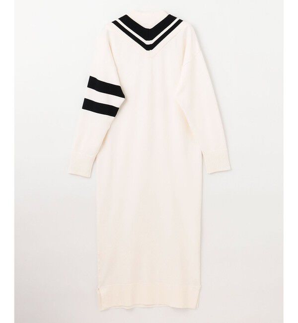 Diagram「バイカラーVネックニットワンピース」|ワンピース|