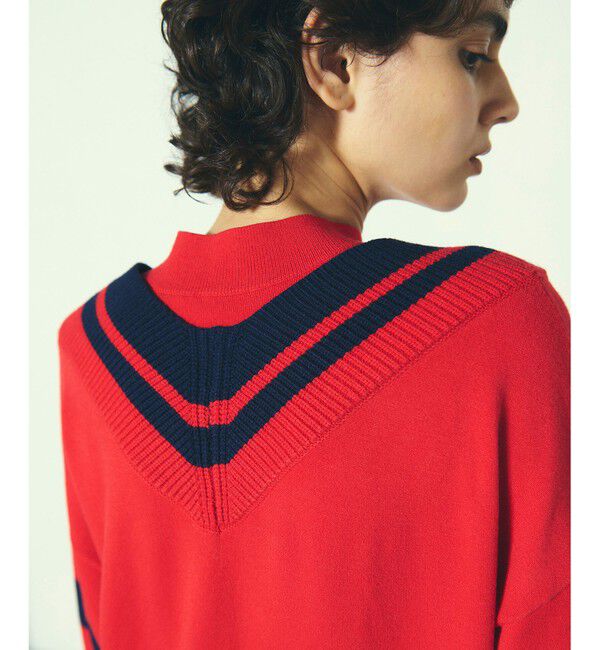 Diagram「バイカラーVネックニットワンピース」|ワンピース|